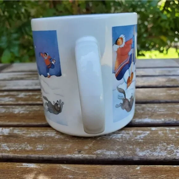 Barbara Lavalle Inuit Igloo Building Cup Mug - Picture 4 of 6